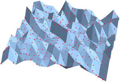 Fluorescence Record Diagnostics of 3D Rough-Surface Landscapes With Nano-Scale Inhomogeneities